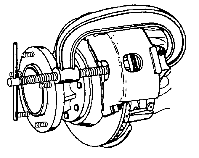 Factory diagram — Brake Caliper Replacement - Front