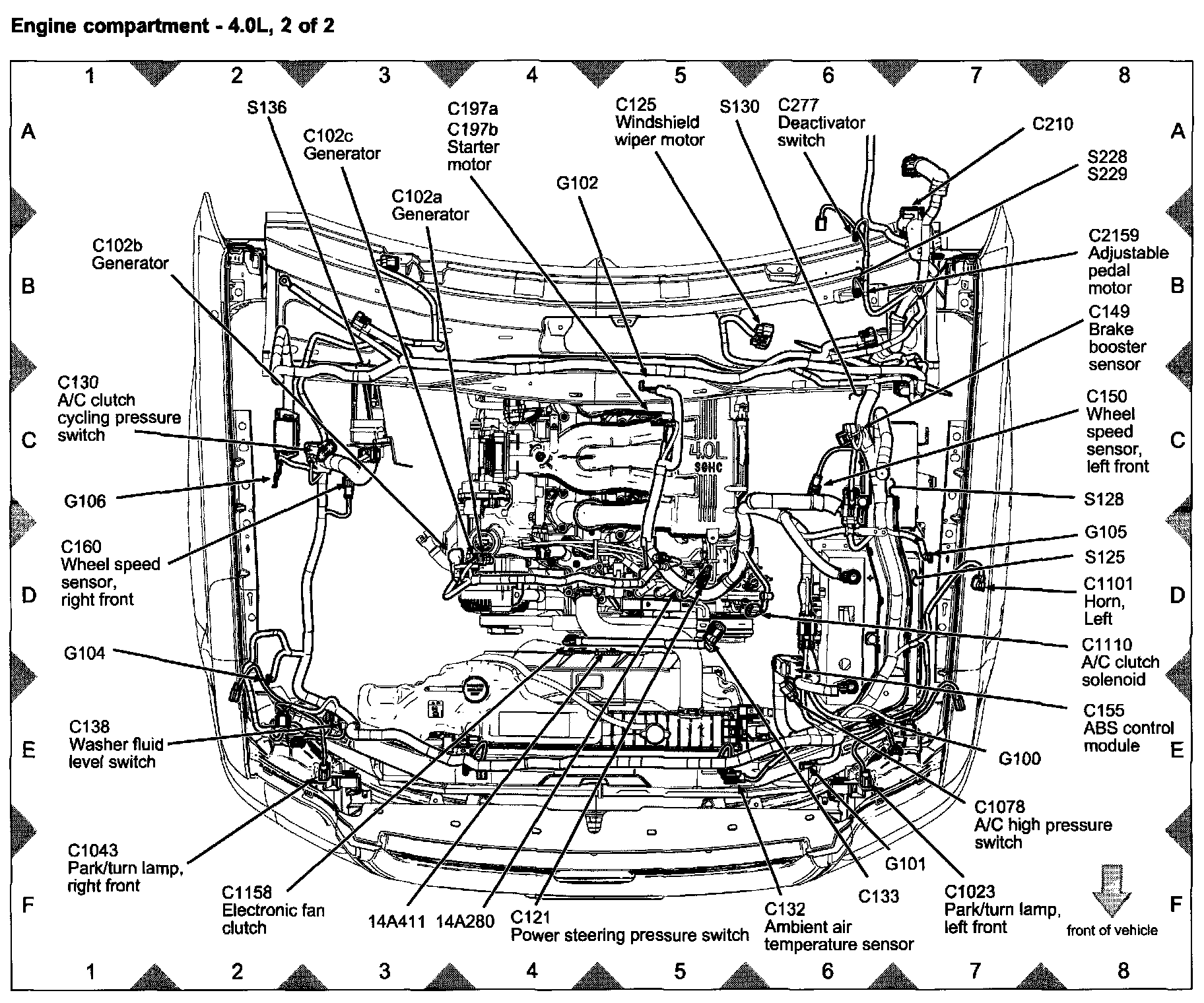 Factory diagram — Wiper Motor