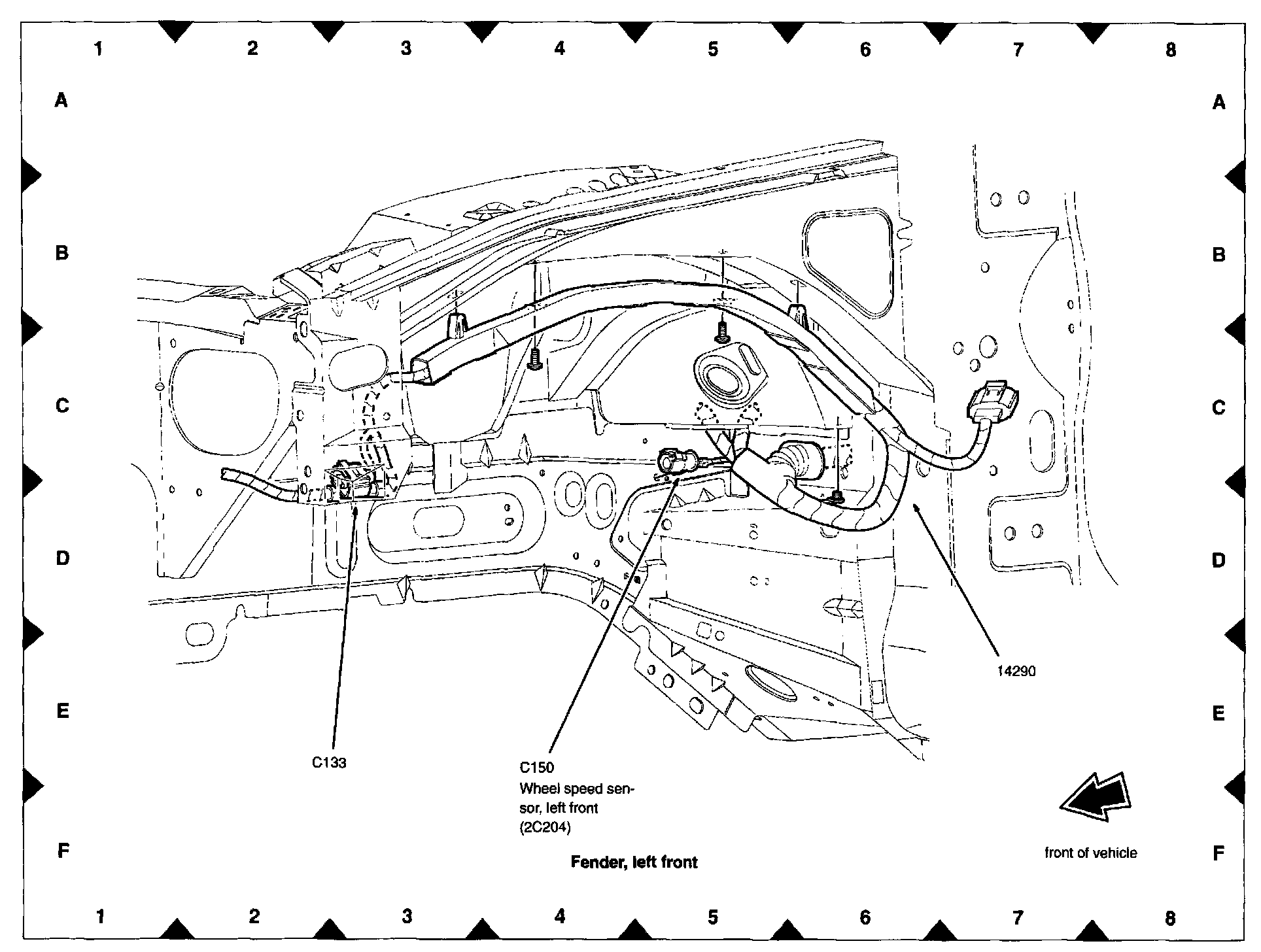 Factory diagram — Wheel Speed Sensor