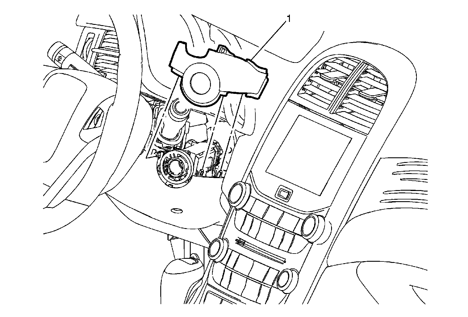 Factory diagram — Ignition Switch Lock Cylinder