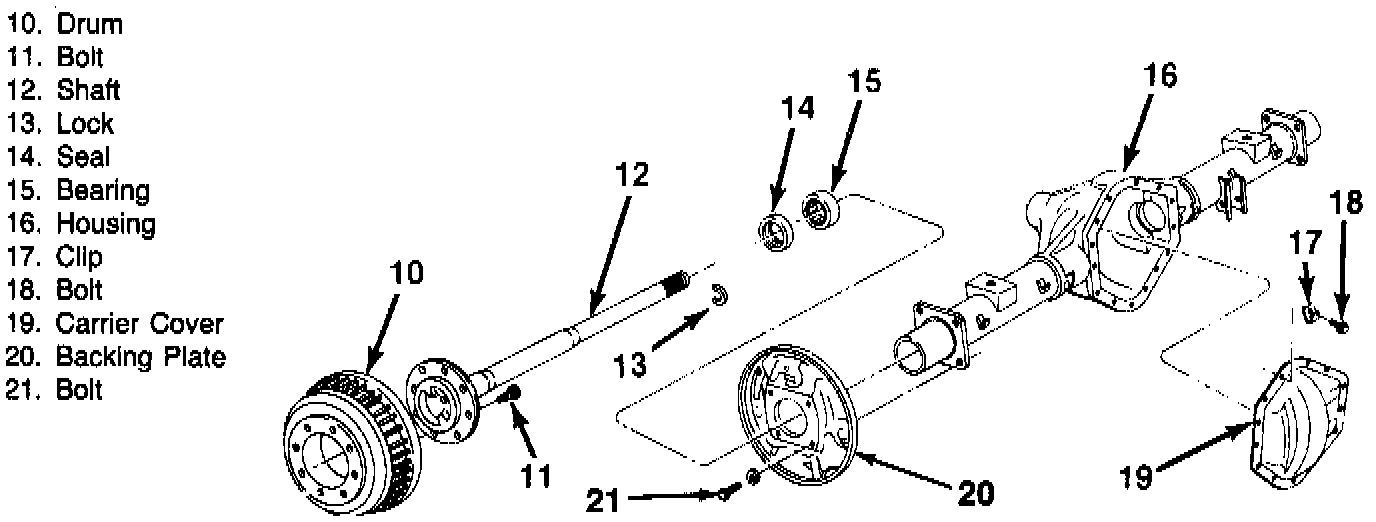 Factory diagram — Brake Drum
