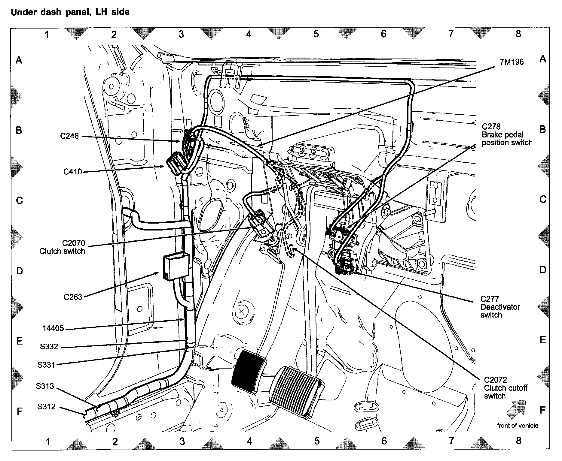 Factory diagram — Clutch Switch