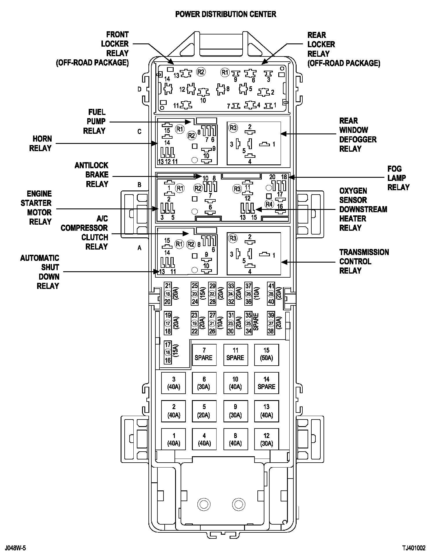 Factory diagram — Starter Relay