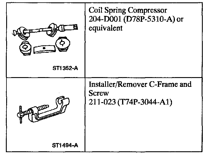 Factory diagram — Suspension Spring ( Coil / Leaf )