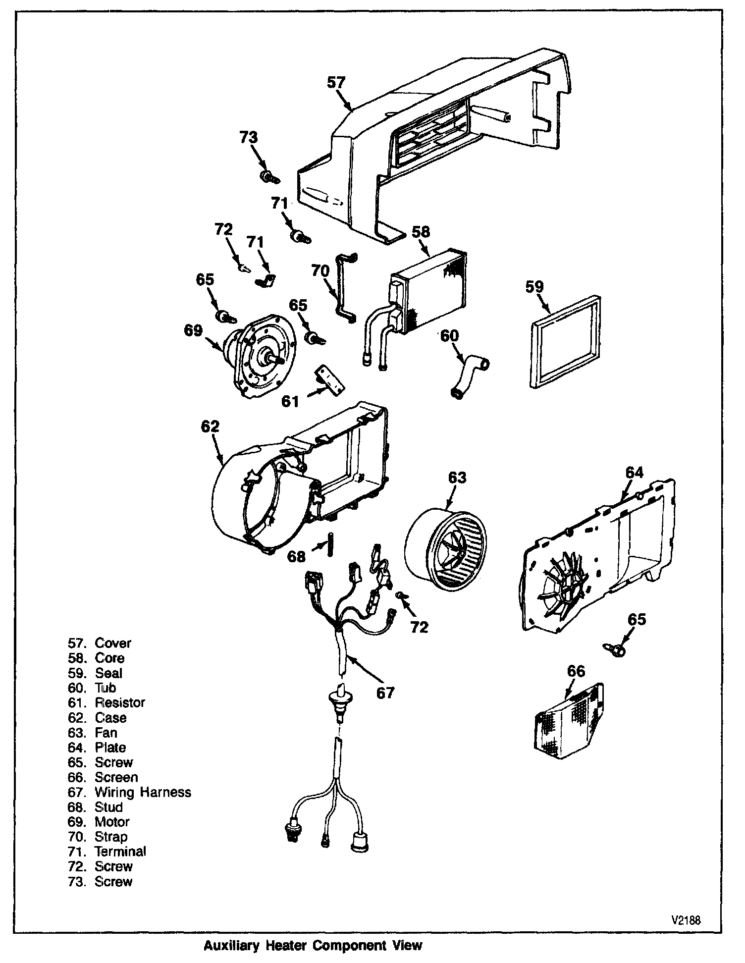 Factory diagram — Heater Core