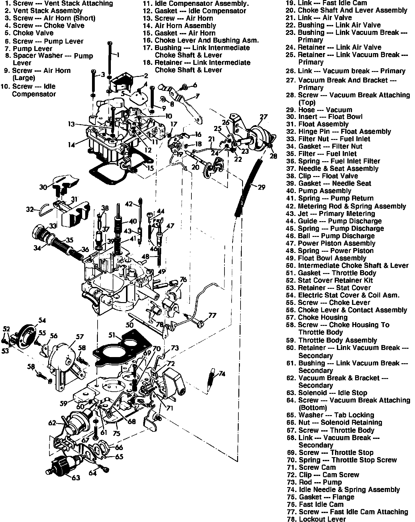 Factory diagram — Carburetor