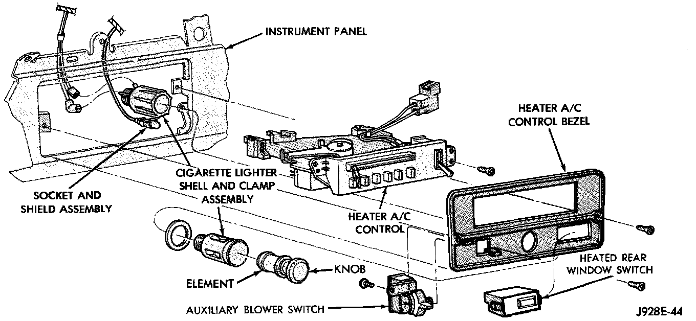 Factory diagram — Blower Motor Switch