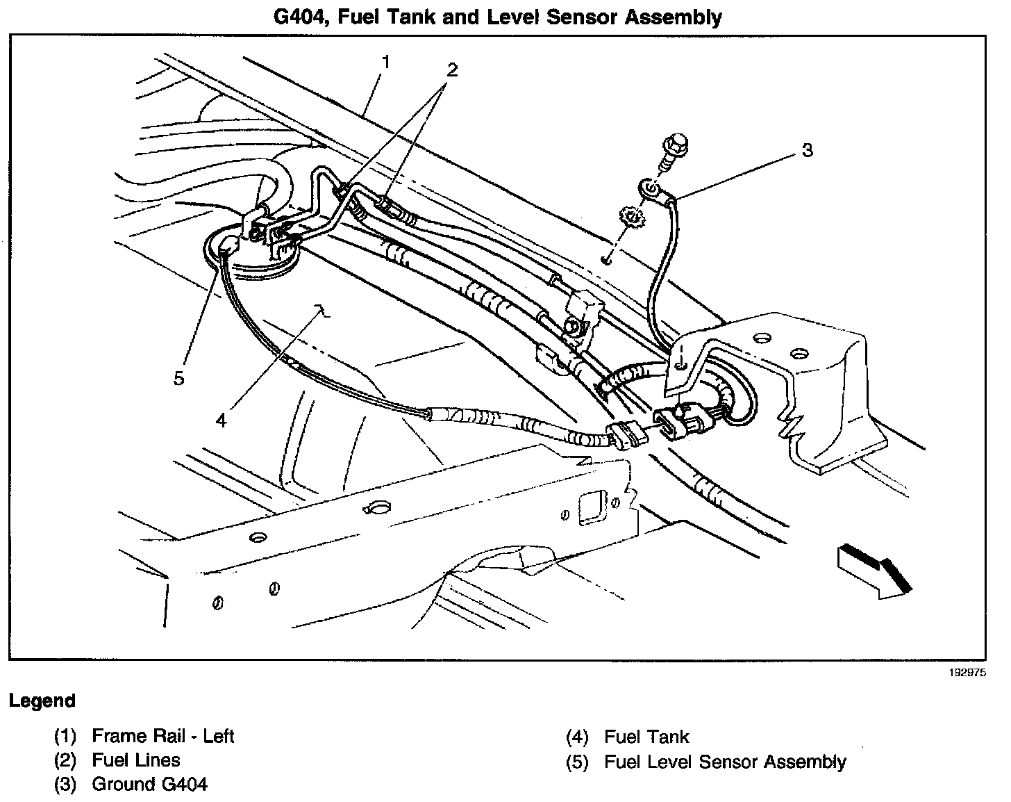 Factory diagram — Fuel Gauge Sender