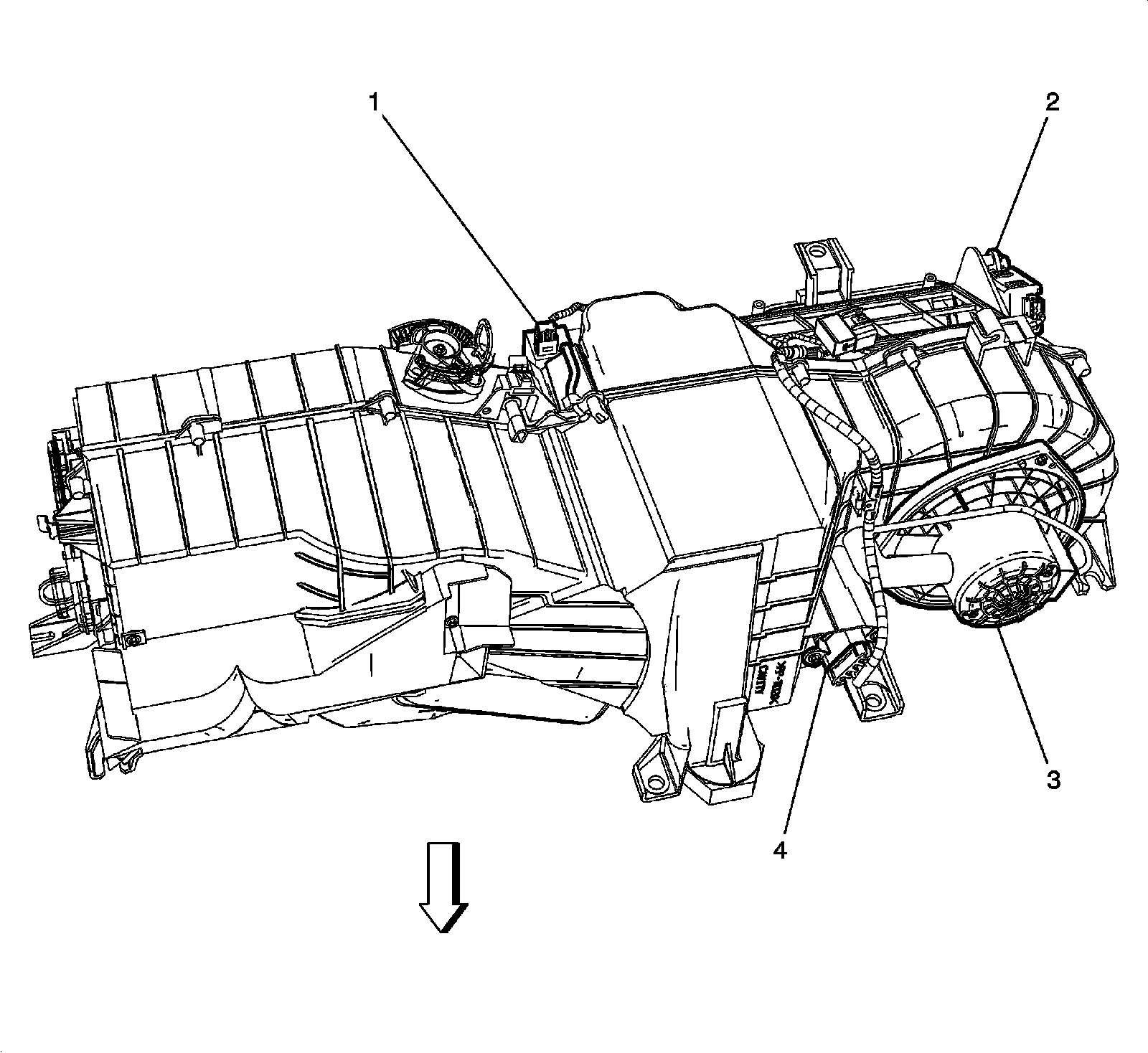Factory diagram — Blower Motor Resistor