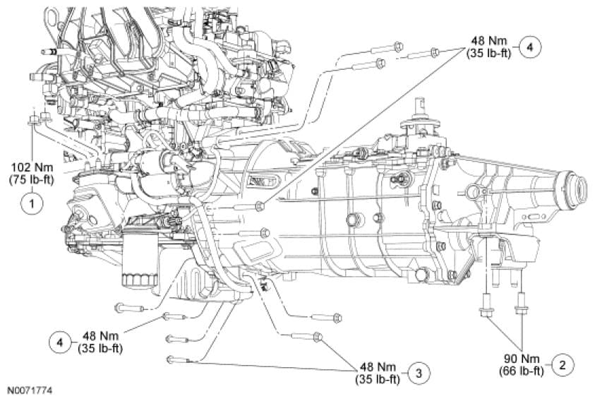 Factory diagram — Oil Pick Up/Strainer