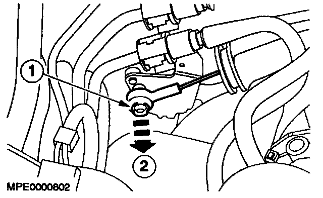 Factory diagram — Throttle Cable/Linkage