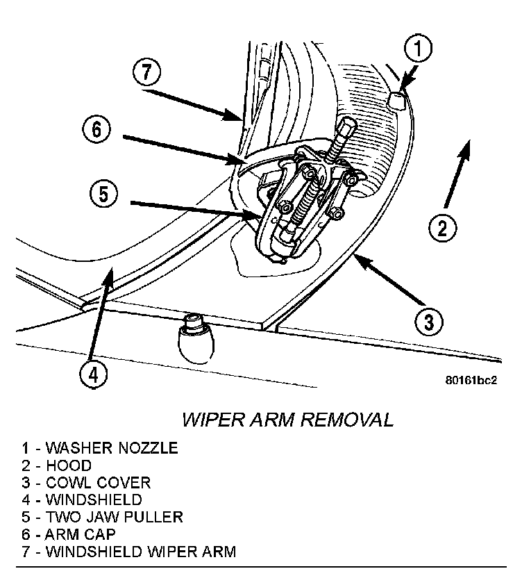 Factory diagram — Wiper Arm