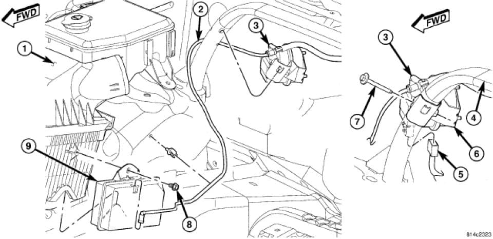 Factory diagram — Cruise Control Vacuum Reservoir