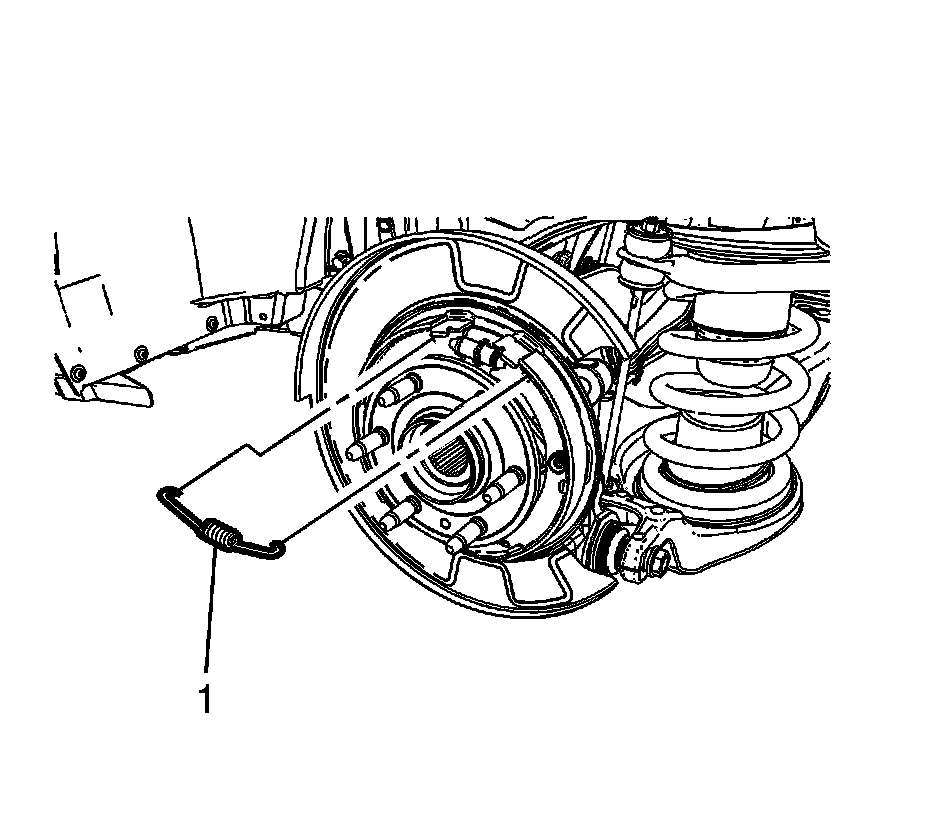 Factory diagram — Parking Brake Shoe