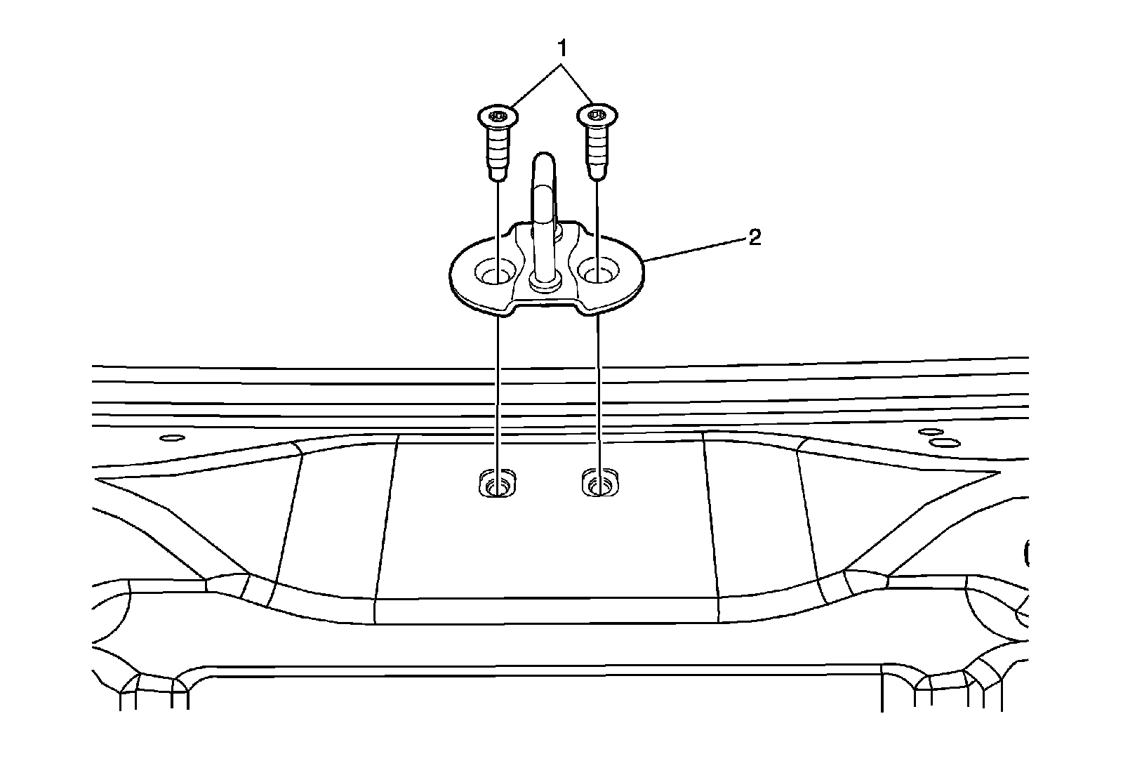 Factory diagram — Trunk / Liftgate Striker