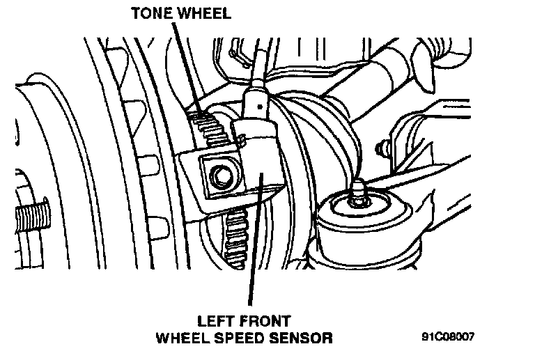 Factory diagram — Wheel Speed Sensor