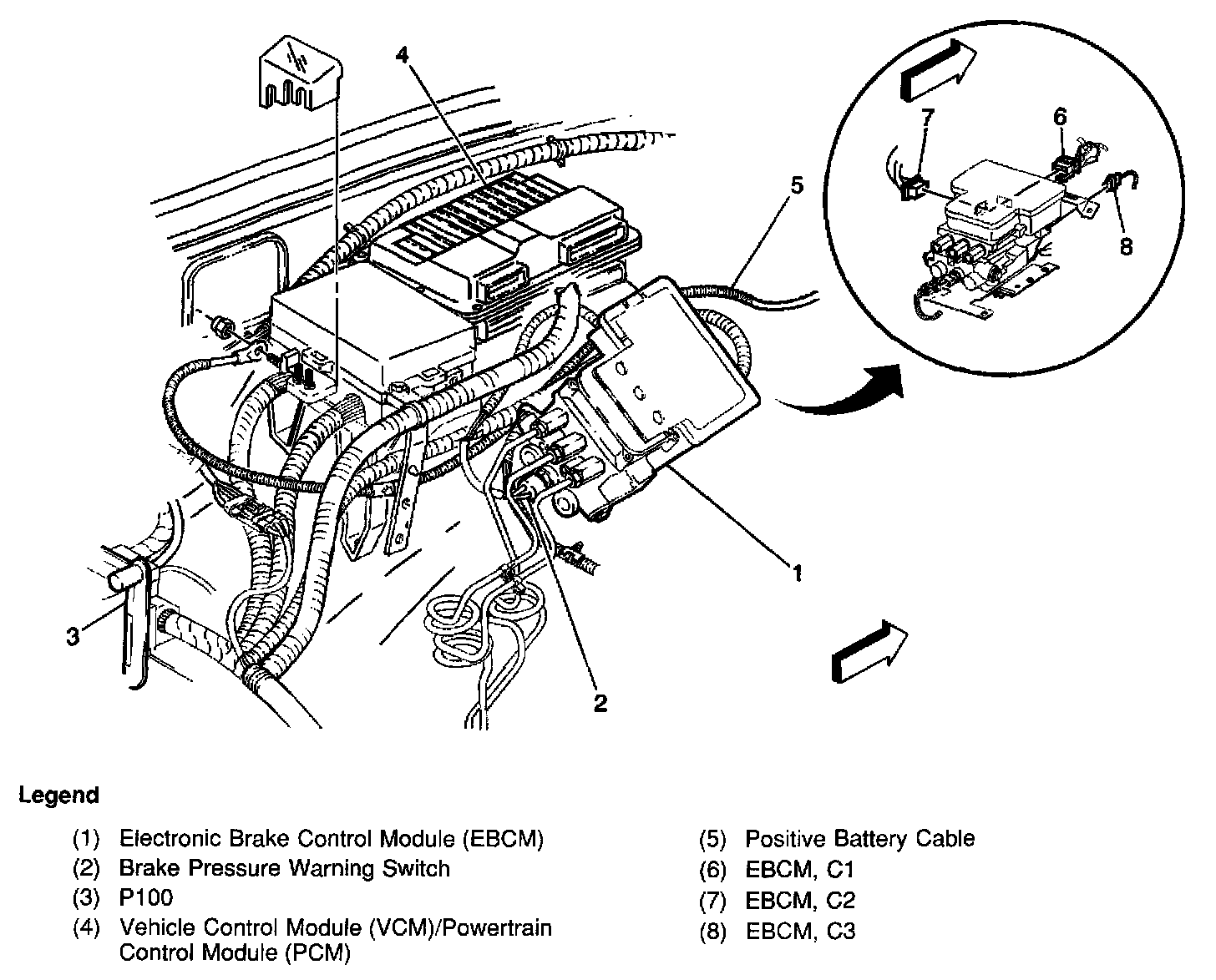 Factory diagram — Electronic Brake Control Module