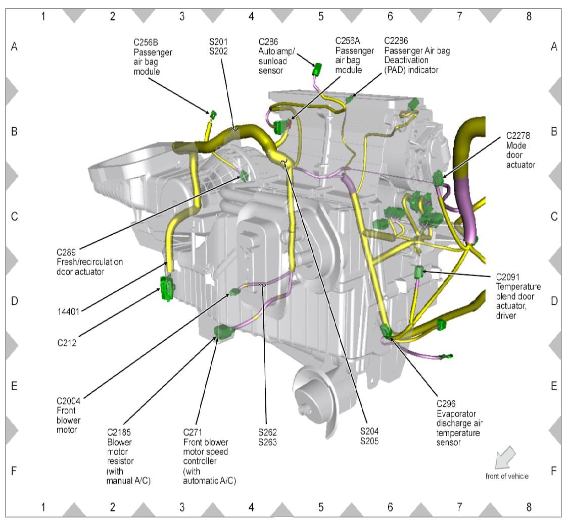 Factory diagram — Blower Motor