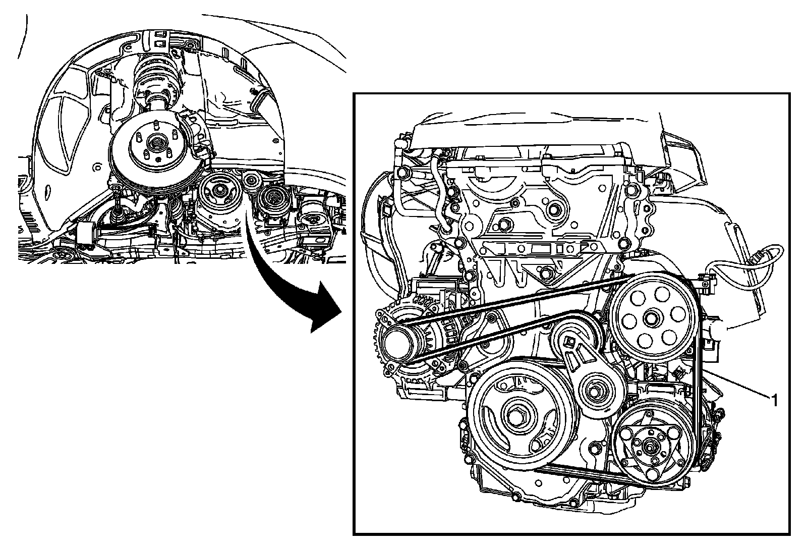 Factory diagram — Drive Belt