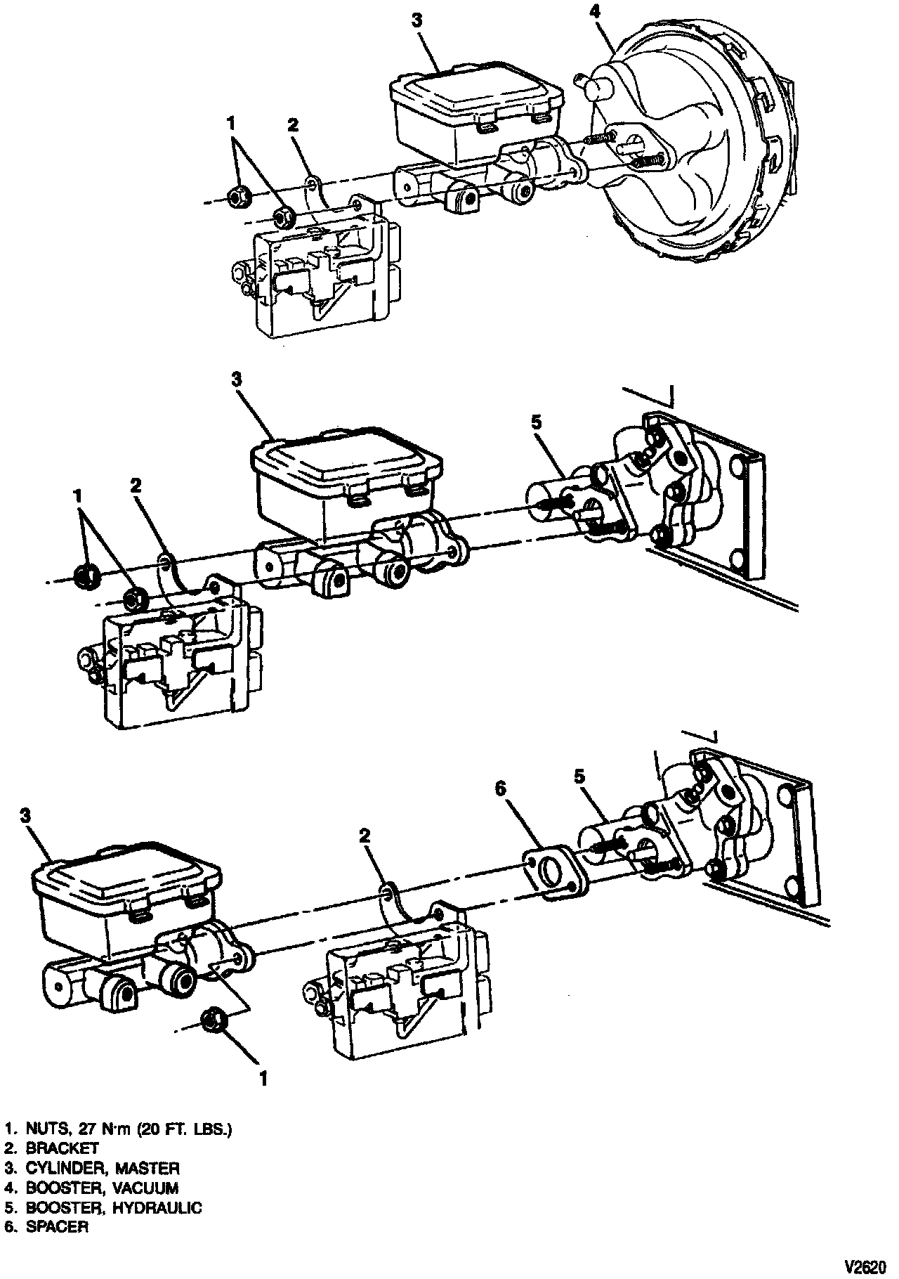 Factory diagram — Brake Master Cylinder