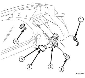 Factory diagram — Quarter Window Motor