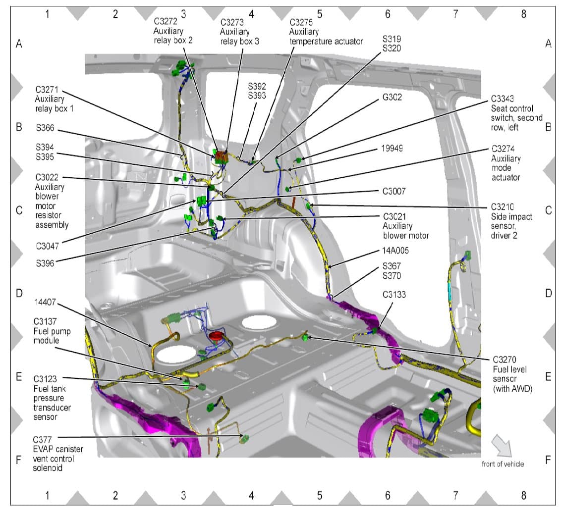 Factory diagram — Blower Motor Resistor