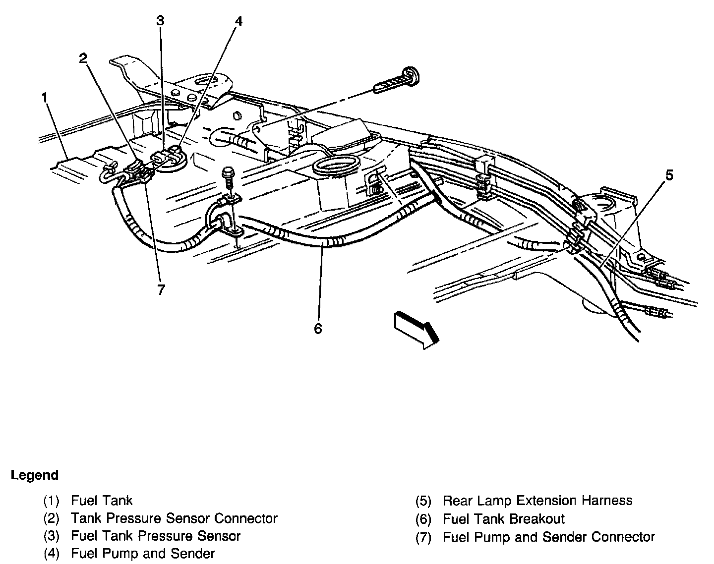 Factory diagram — Fuel Gauge Sender