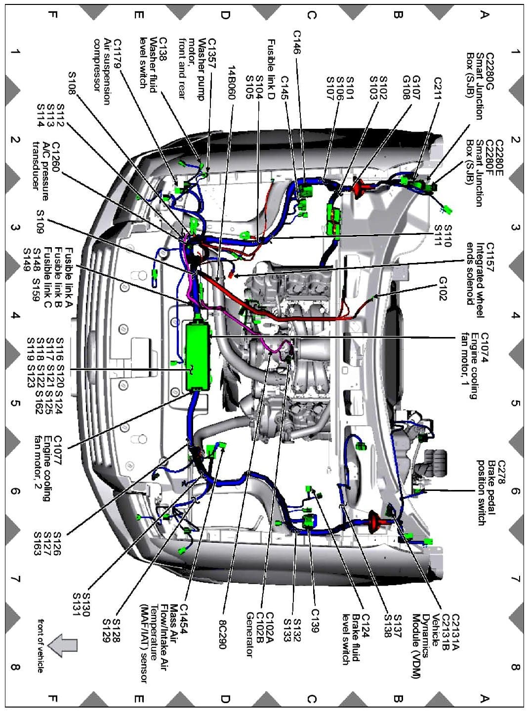 Factory diagram — Wheel Hub Lock Solenoid
