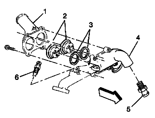 Factory diagram — Thermostat Housing