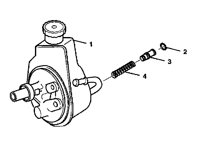 Factory diagram — Power Steering Pump