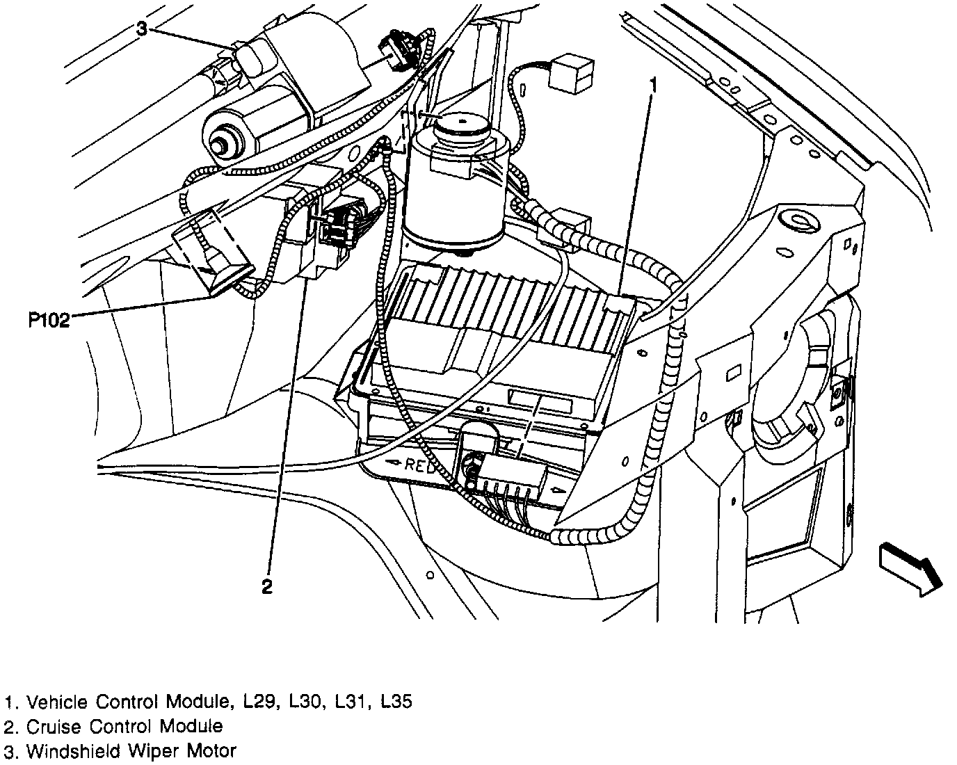 Factory diagram — Engine Control Module