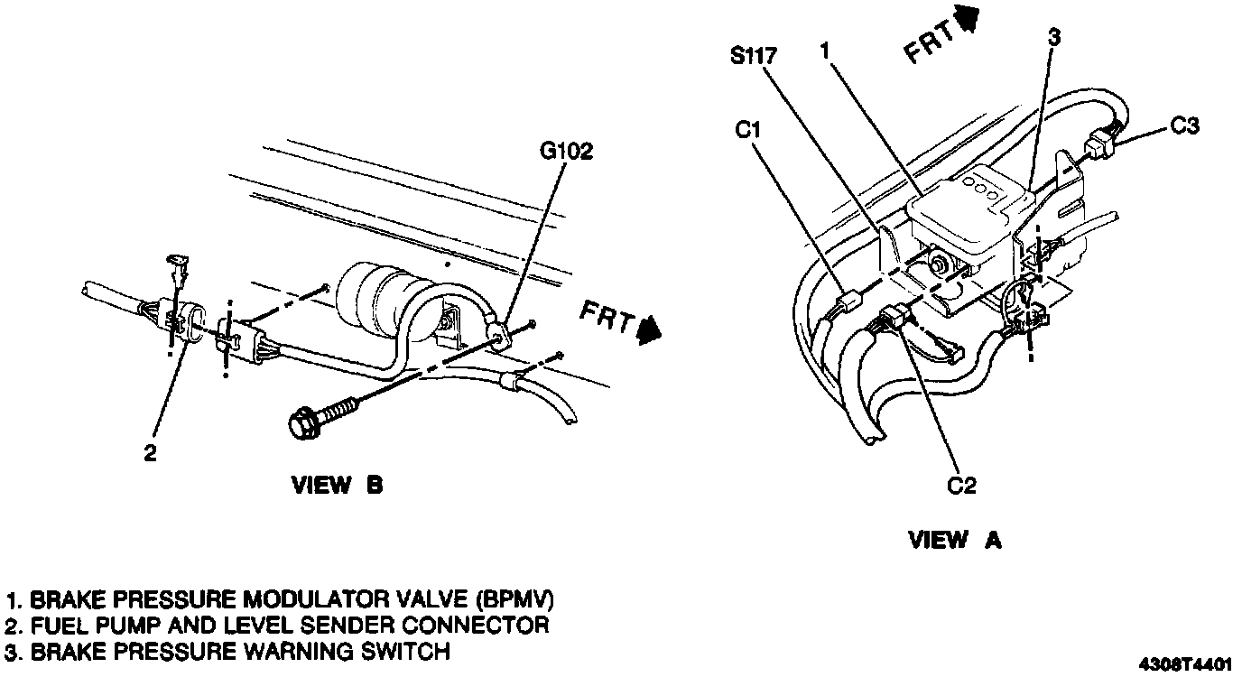 Factory diagram — Fuel Gauge Sender