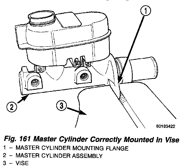 Factory diagram — Brake Master Cylinder