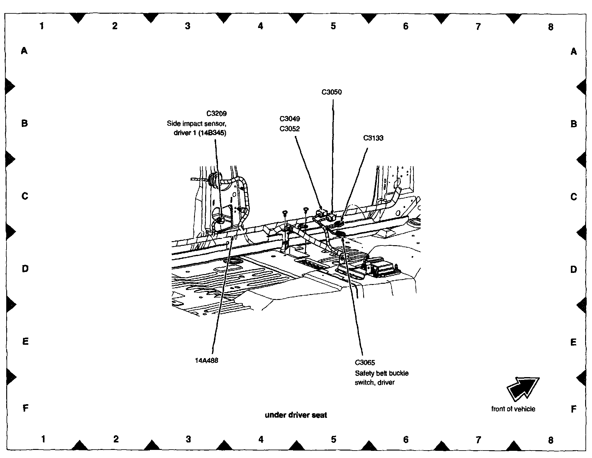 Factory diagram — Side Impact Sensor