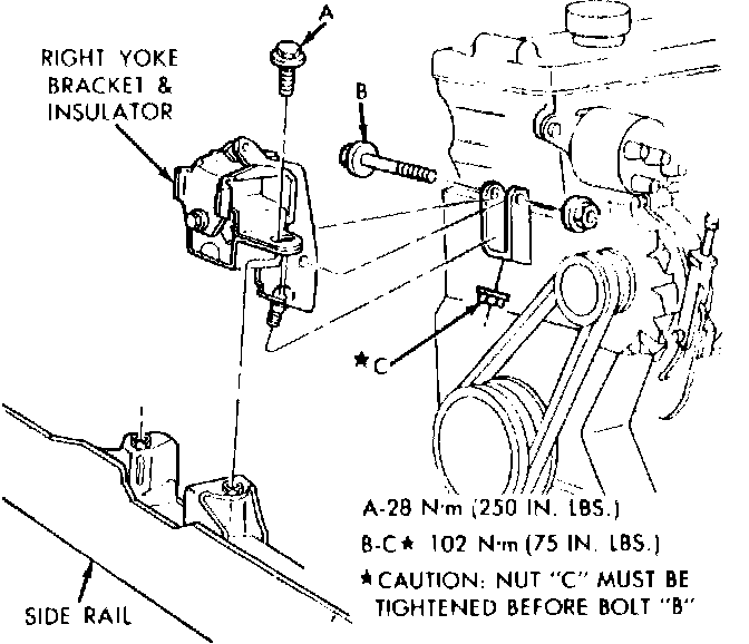 Factory diagram — Engine Mount