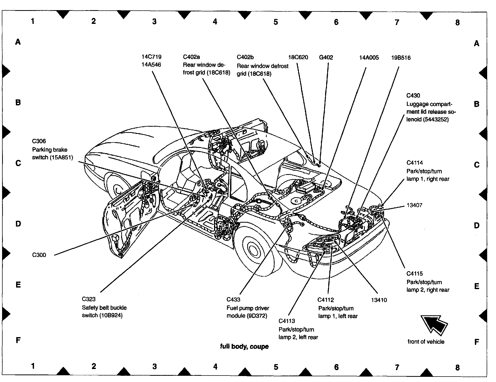 Factory diagram — Fuel Pump Control Unit