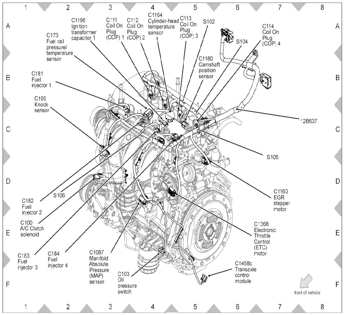 Factory diagram — Oil Pressure Sender