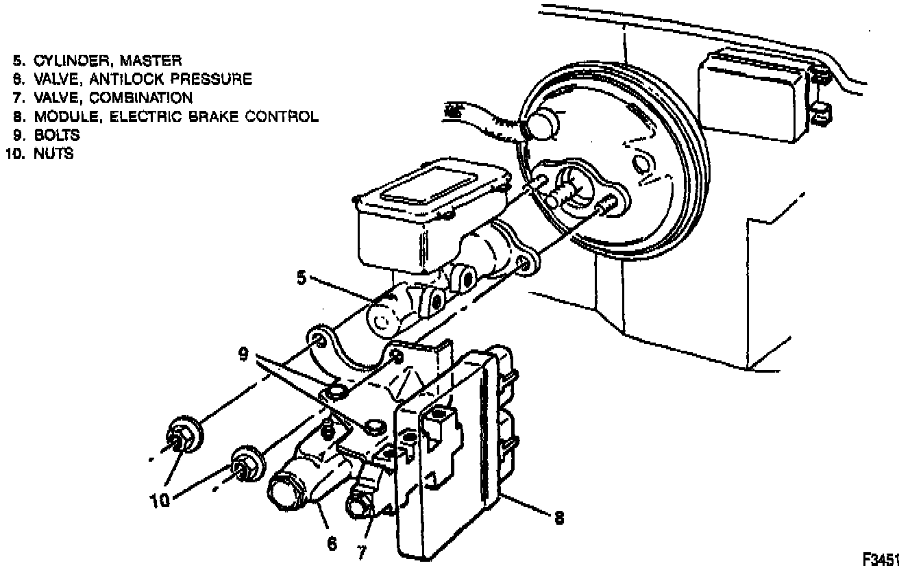 Factory diagram — Hydraulic Control Assembly - Antilock Brakes