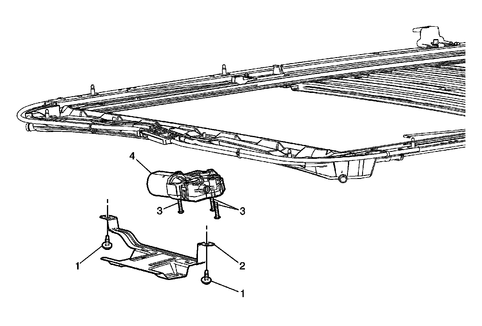 Factory diagram — Sunroof / Moonroof Motor