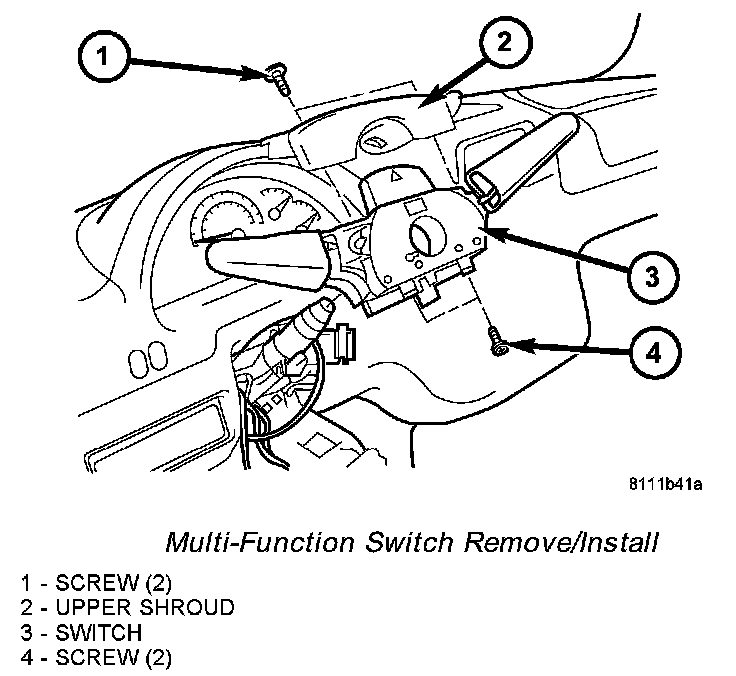 Factory diagram — Combination Switch