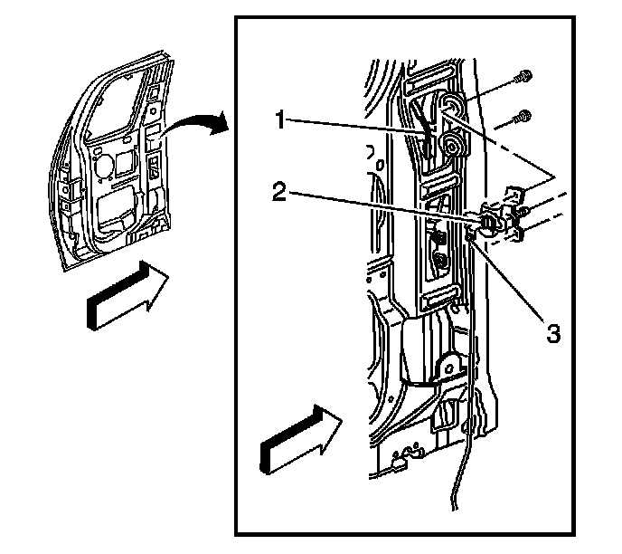 Factory diagram — Rear Door Latch