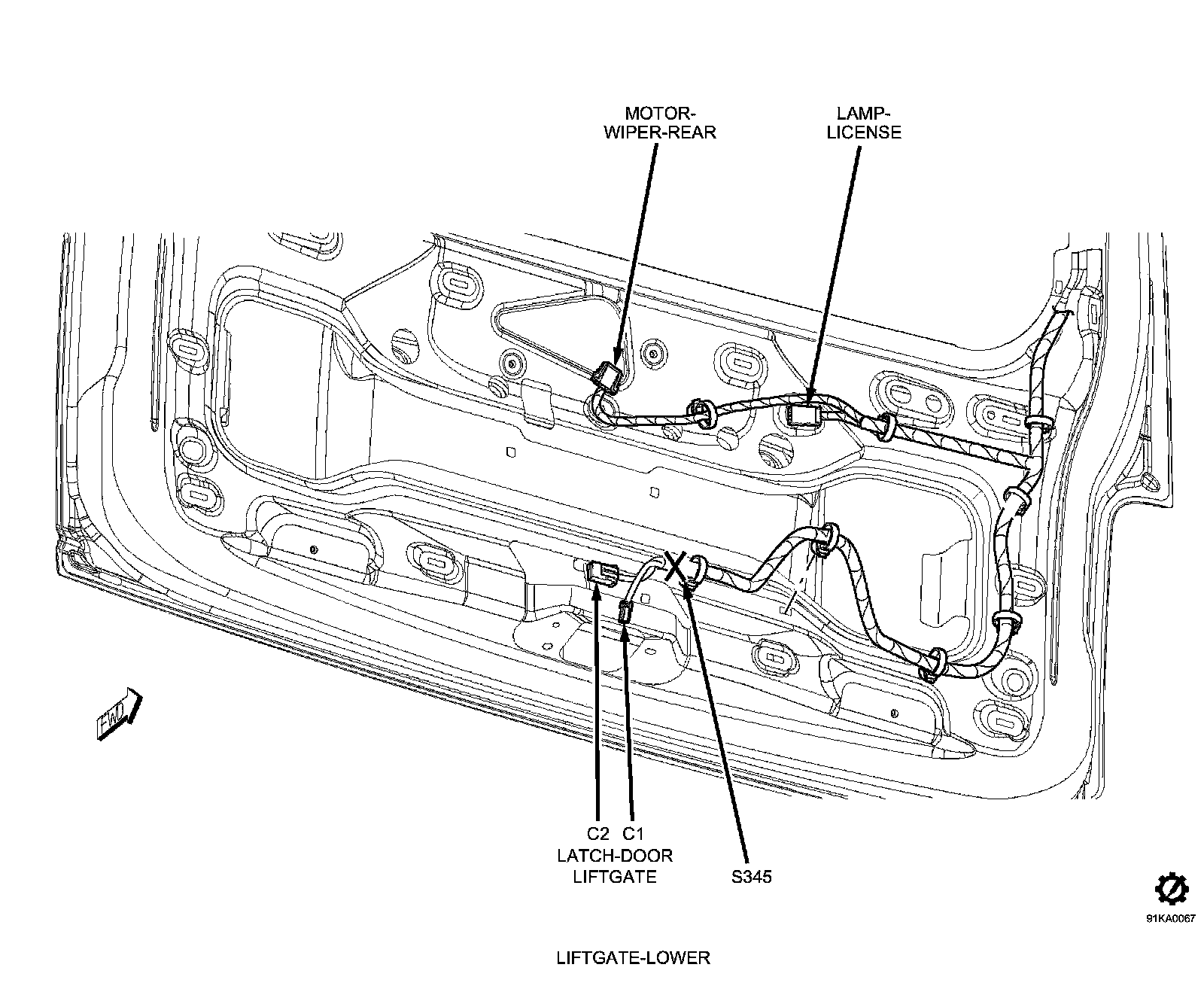 Factory diagram — Wiper Motor