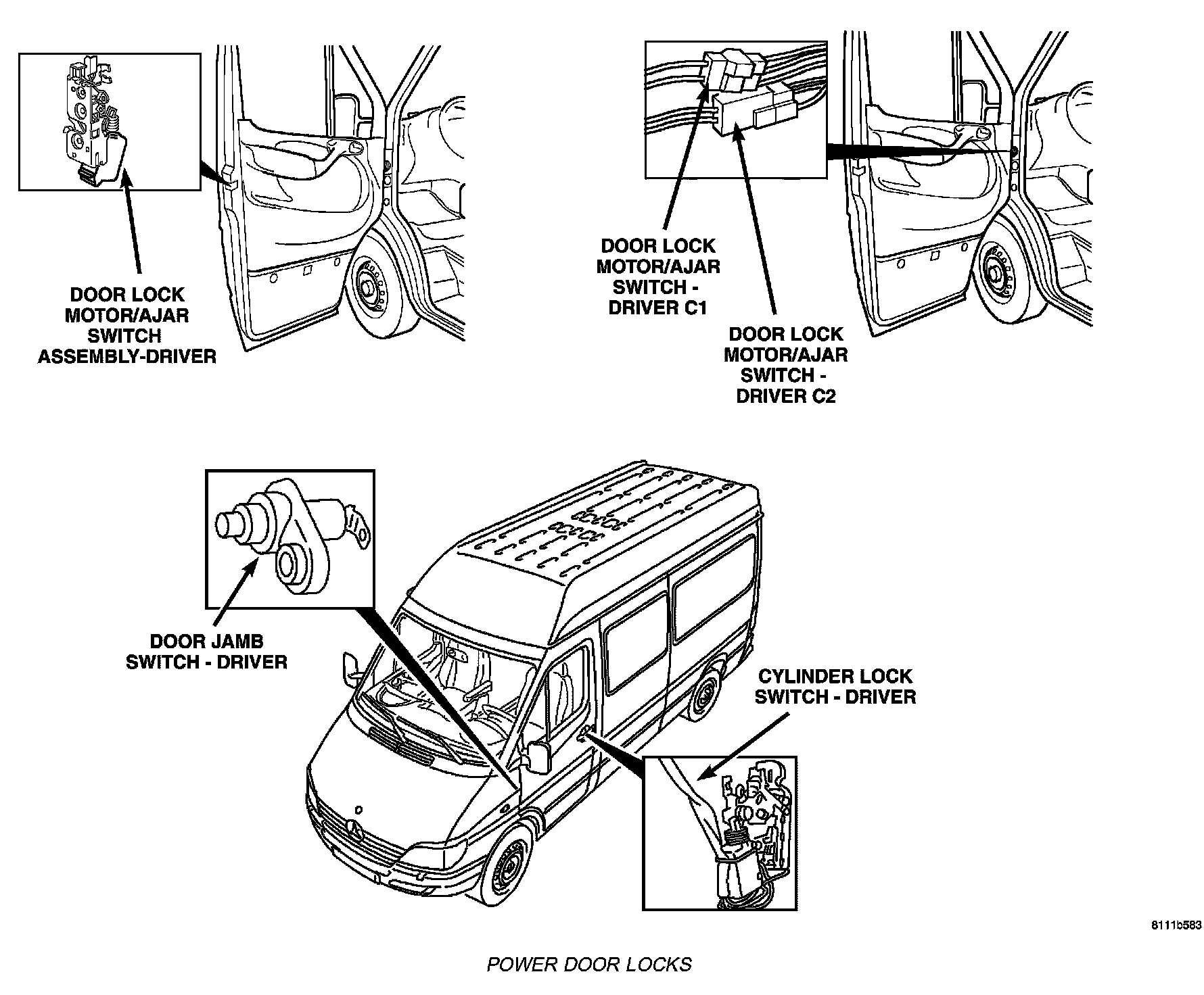 Factory diagram — Power Door Lock Actuator
