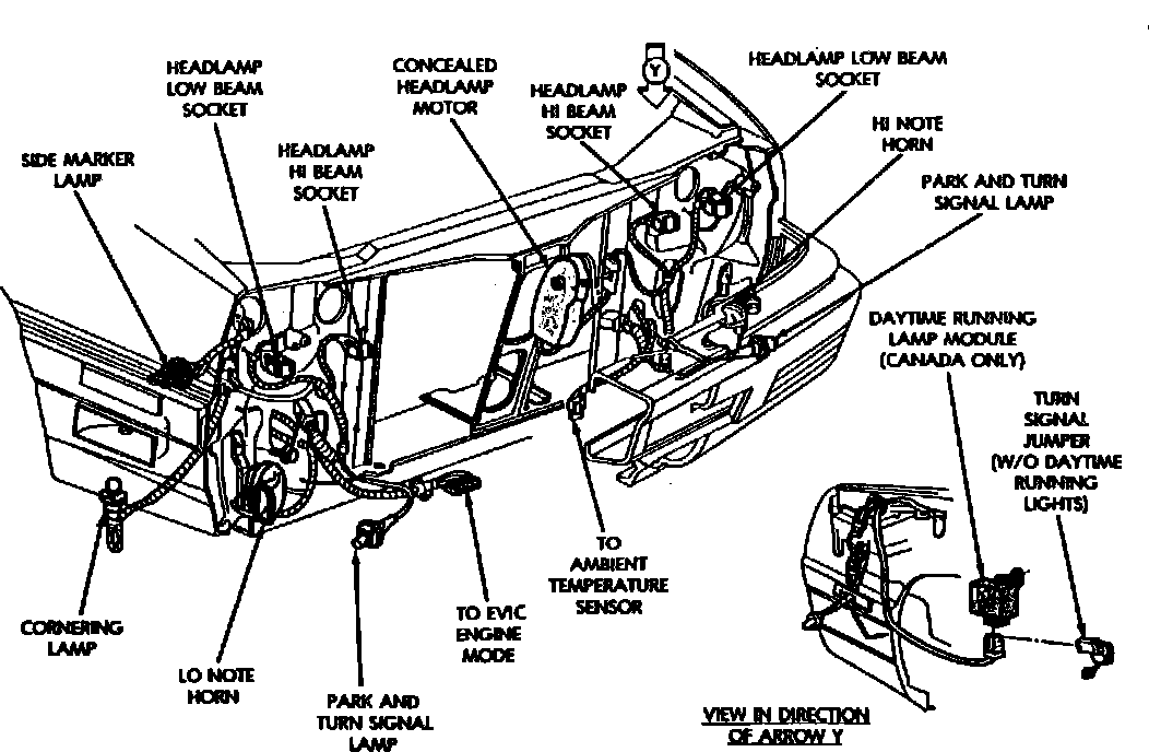 Factory diagram — Headlamp Motor