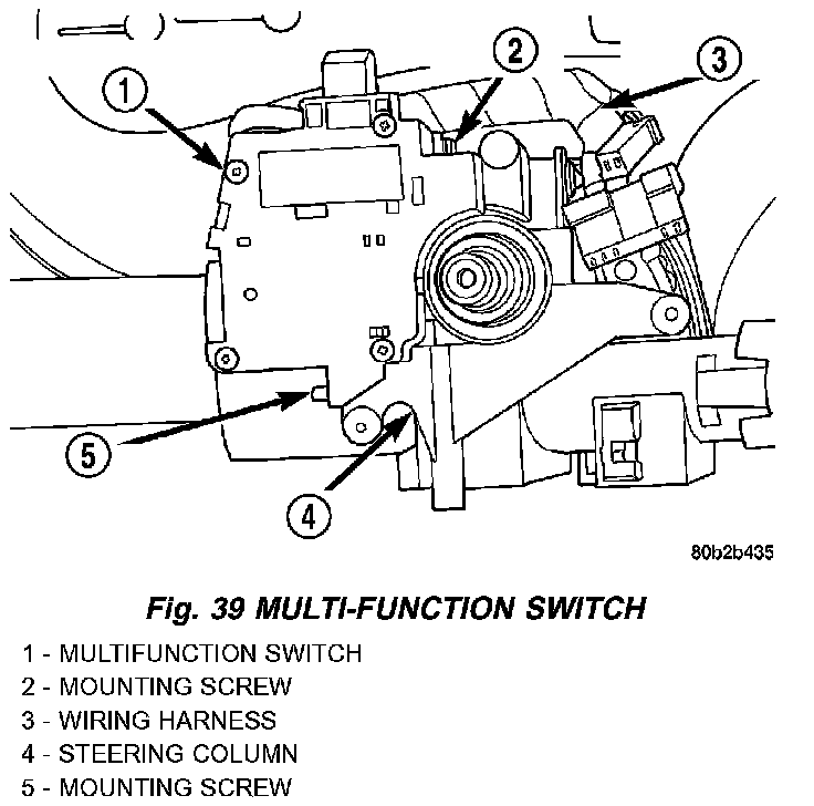 Factory diagram — Combination Switch