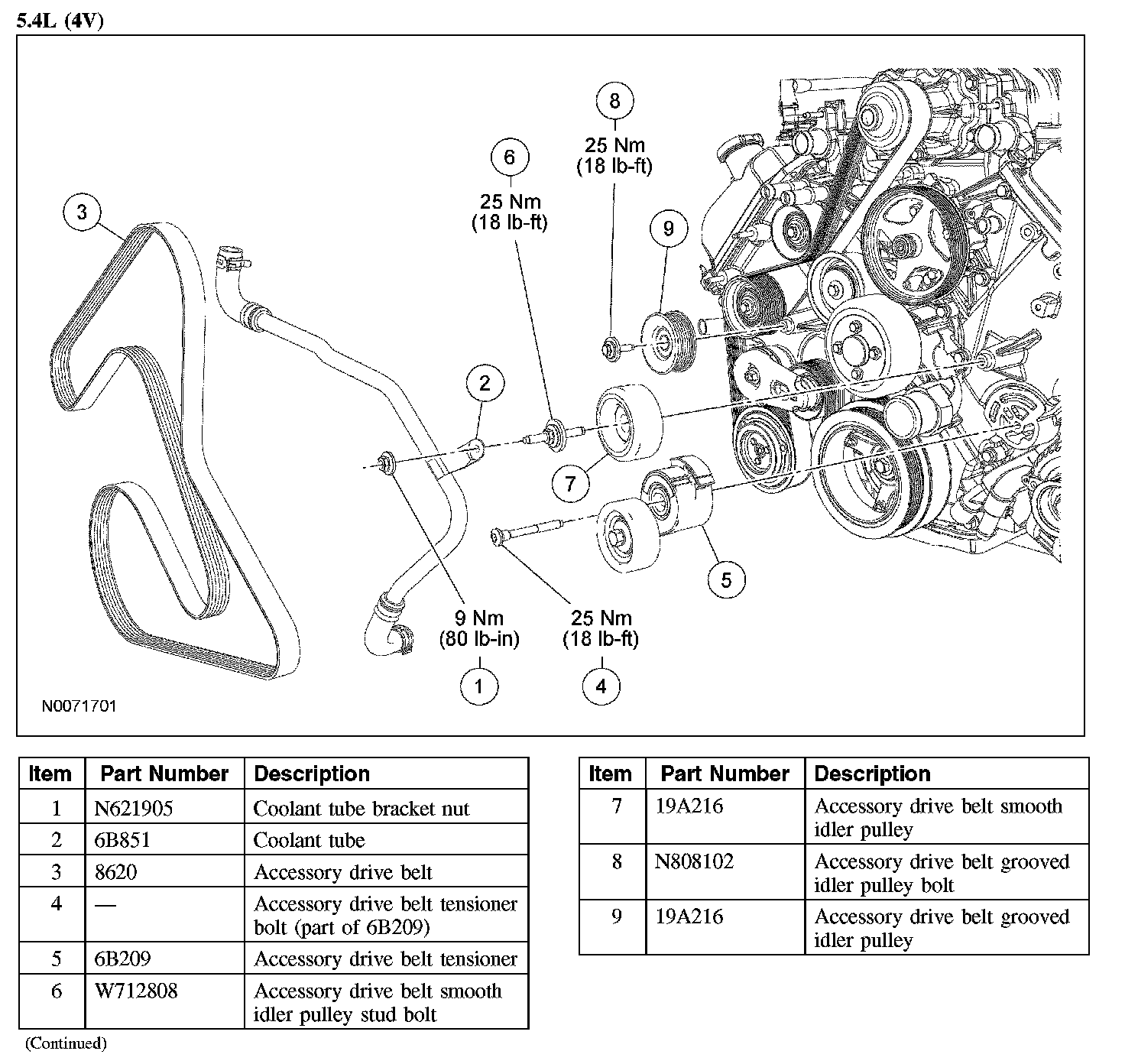 Factory diagram — Drive Belt Tensioner