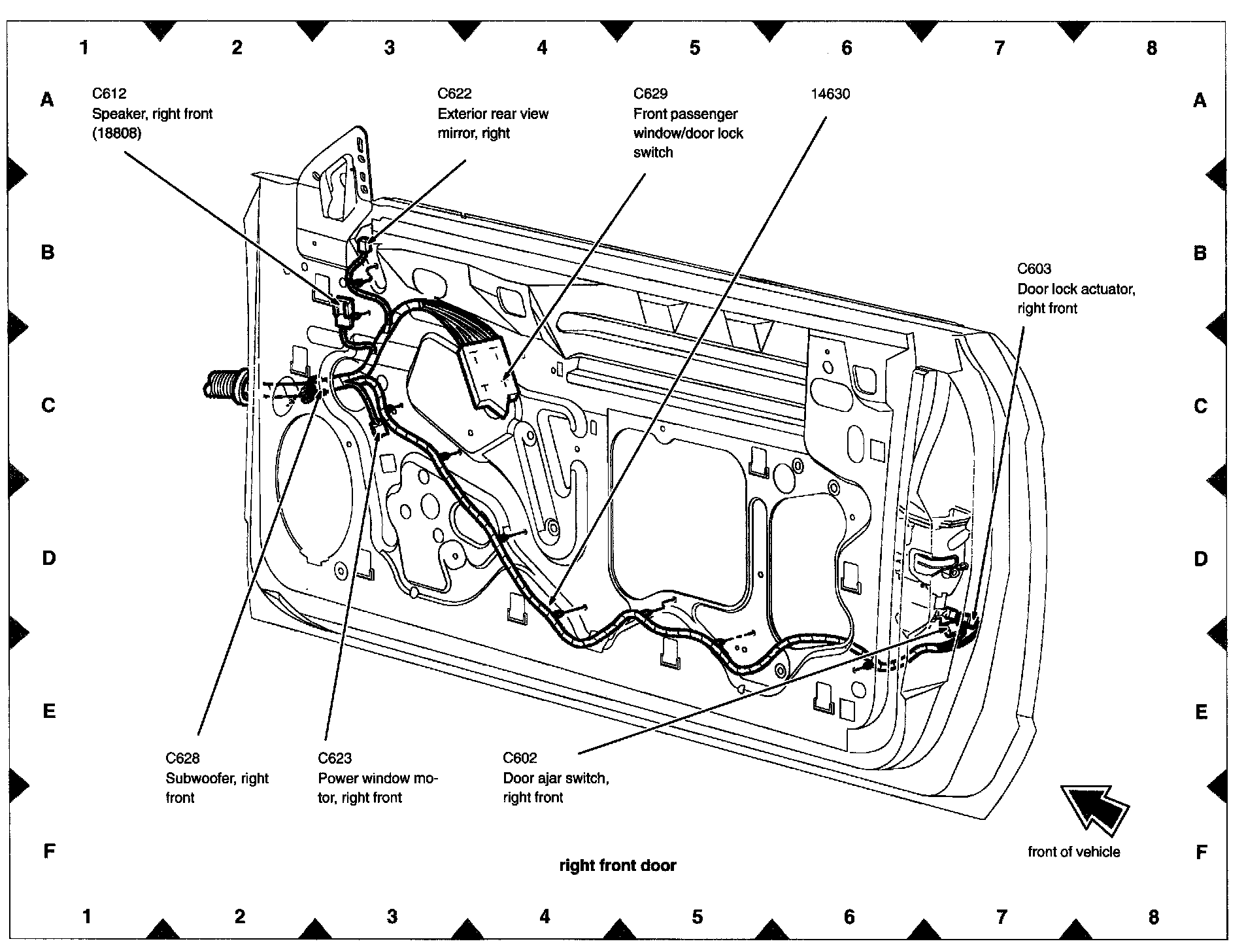 Factory diagram — Power Window Switch