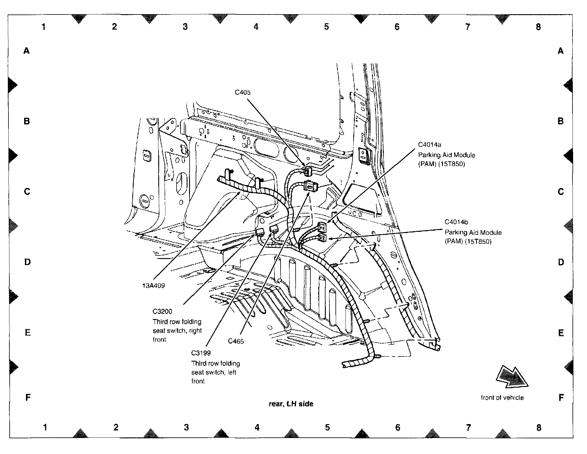 Factory diagram — Parking Assist Control Module