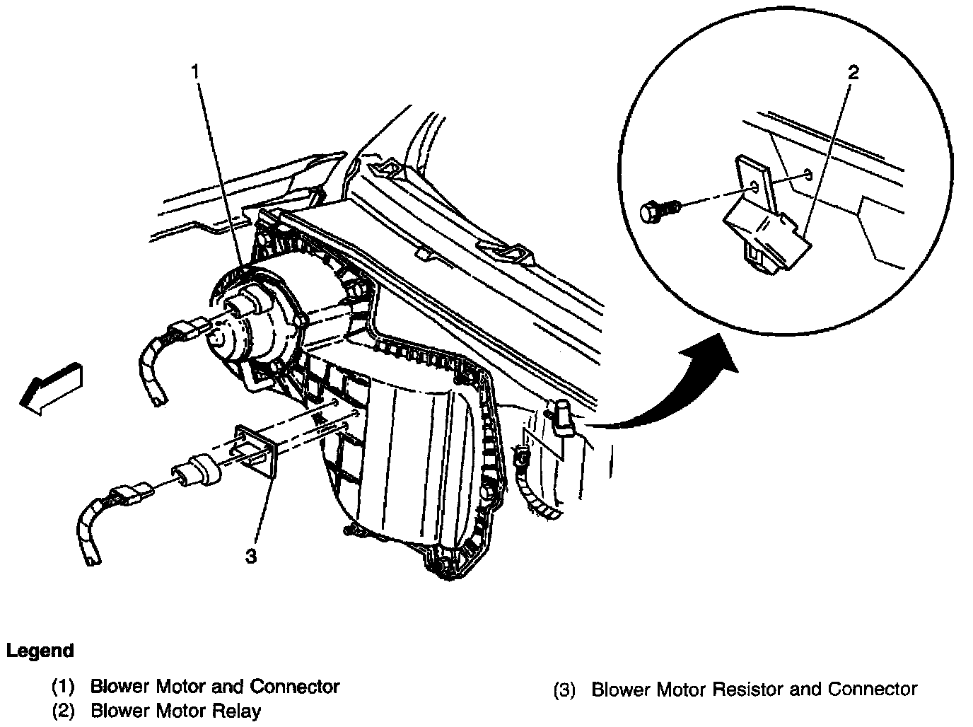 Factory diagram — Blower Motor Relay