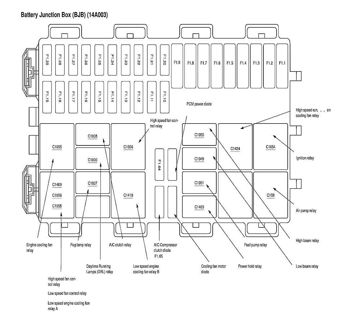 Factory diagram — Radiator Cooling Fan Motor Relay